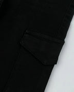 Jet Black Cargo Denim
