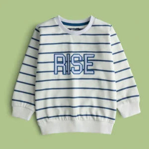Striper White Sweatshirt