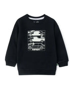 Black Drive Graphic Sweatshirt