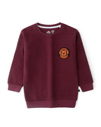 Burgundy Classic Crew Sweatshirt