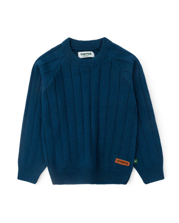 Navy Ridge Knitted Sweater