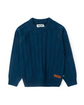 Navy Ridge Knitted Sweater