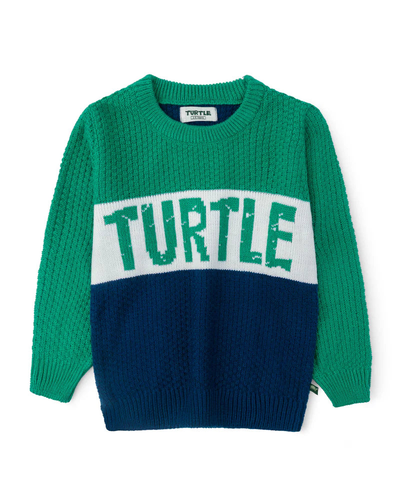 Signature Paneled Sweater