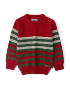 Trio-Stripe Knit Sweater