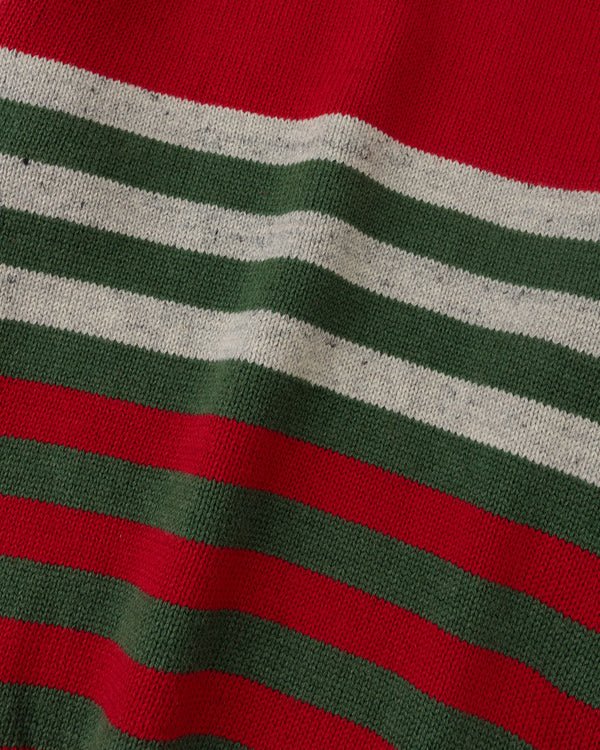 Trio-Stripe Knit Sweater