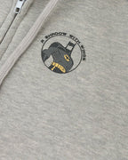 Grey Knight Zipper Hoodie
