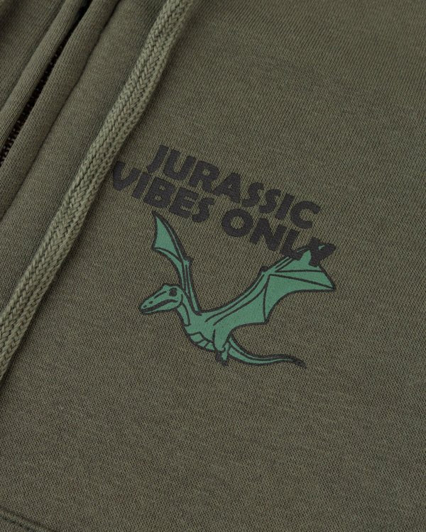 Jurassic Vibes Printed Hoodie