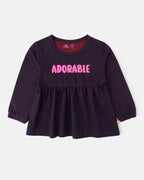 Plum Adore Frilly Top