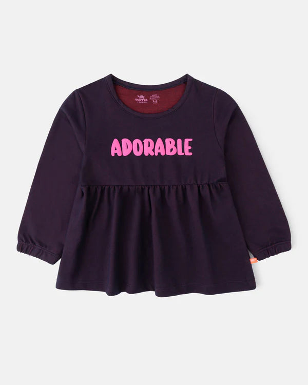 Plum Adore Frilly Top