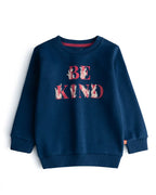Gentle Blue Printed Sweatshirt
