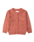 Dusty Rose Knitted Cardigan