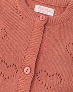 Dusty Rose Knitted Cardigan