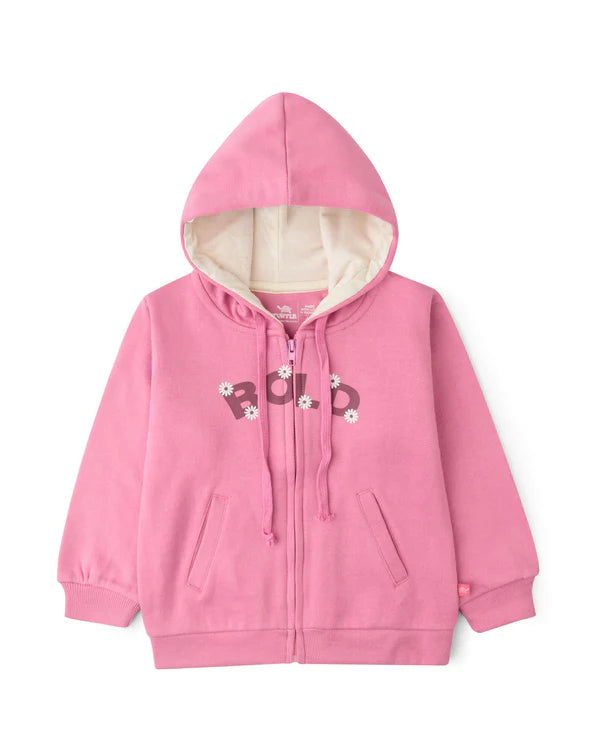 Light Pink Zipper Hoodie