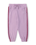 Lavender Side-Stripe Joggers